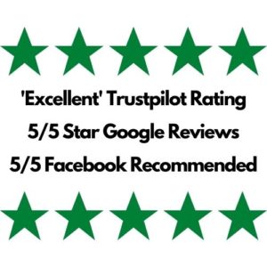 'excellent' Trustpilot Rating Star Google Reviews Facebook Recommended