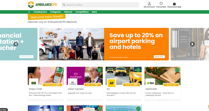 Rewards page